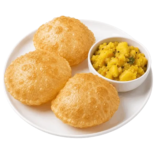 Poori Bhaji (3 Pcs)