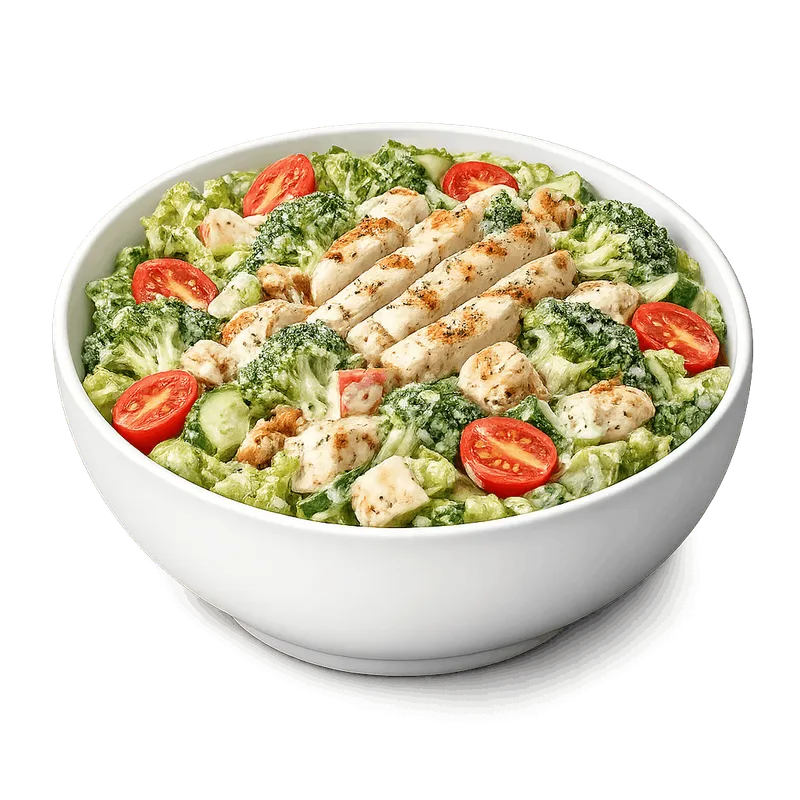 Broccoli with Chicken Salad