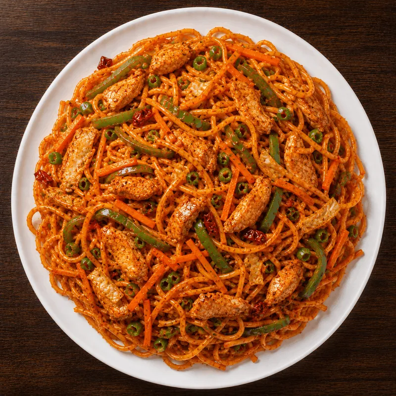 Schezwan Noodles (Chicken)