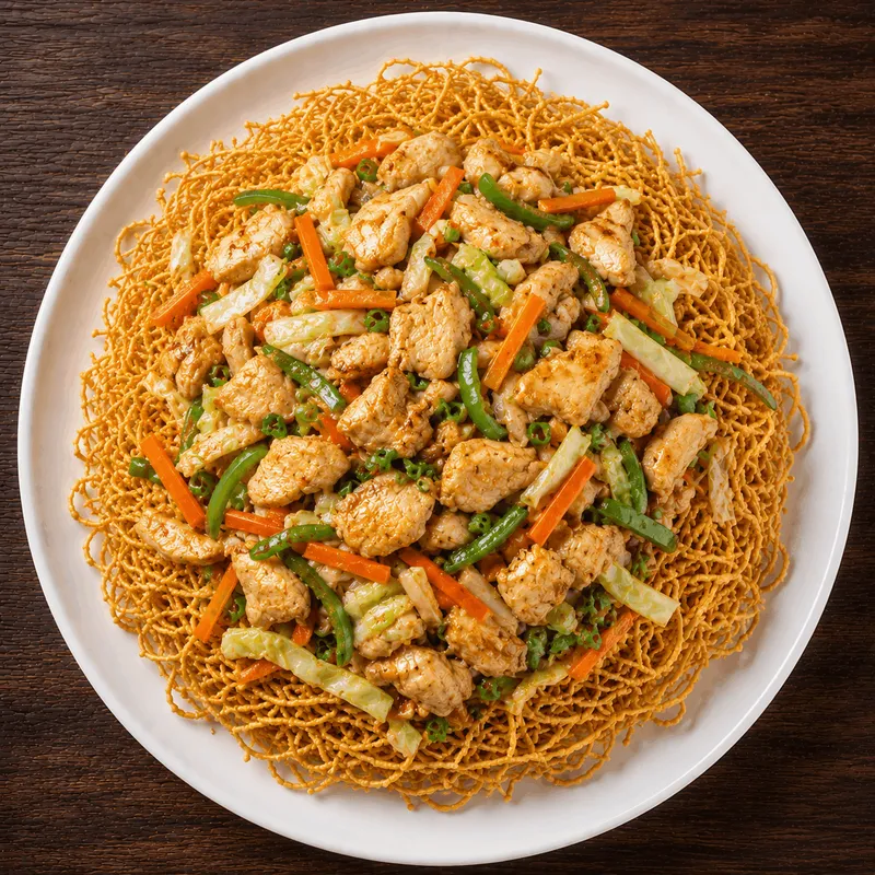 Singapore Crispy Noodles (Chicken)