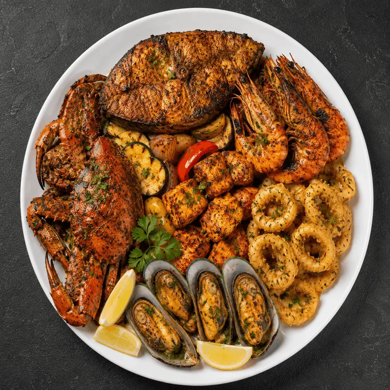 Inji's Special Seafood Platter