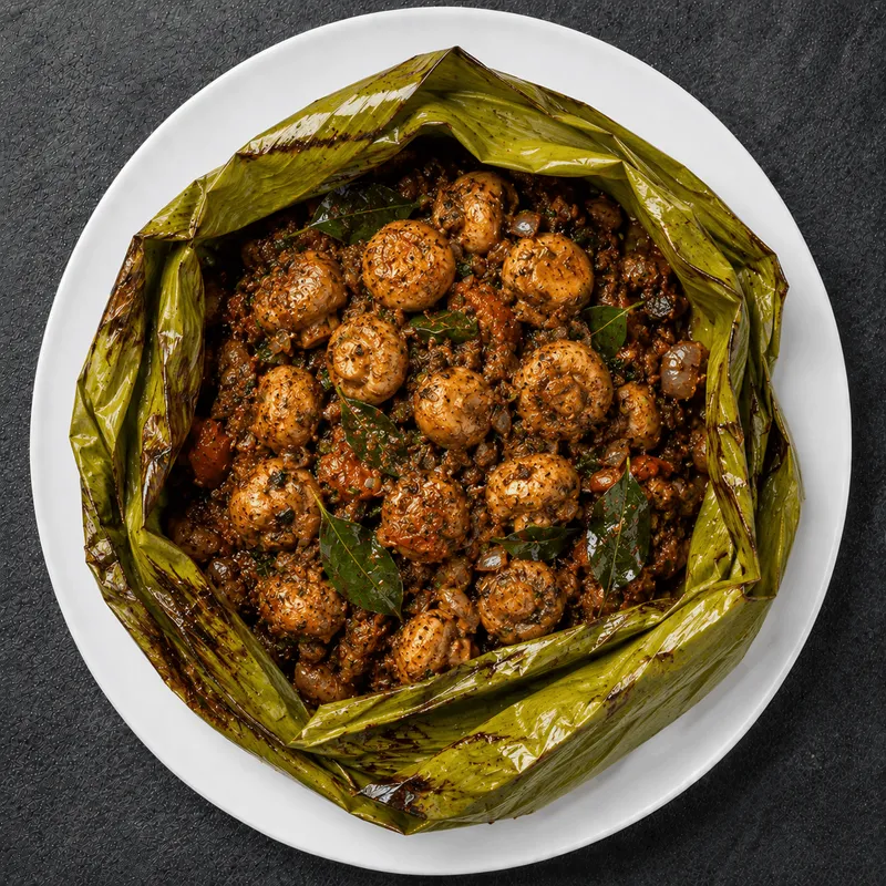 Mushroom Pollichathu
