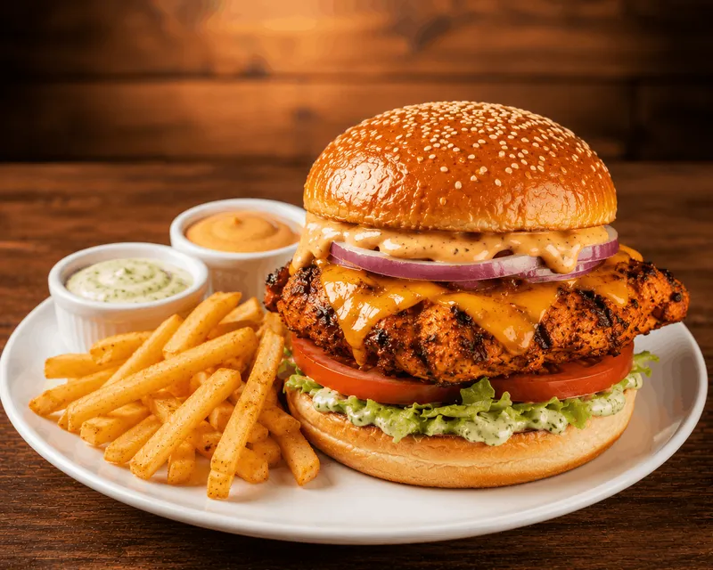 Chicken Tikka Burger