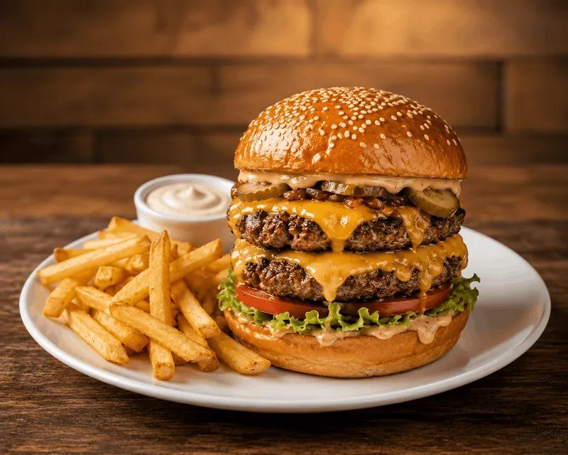 Double Decker Beef Burger