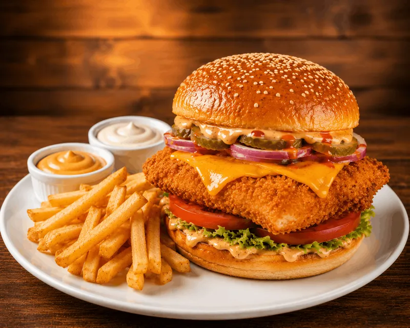 Hot & Spicy Fish Fillet Burger