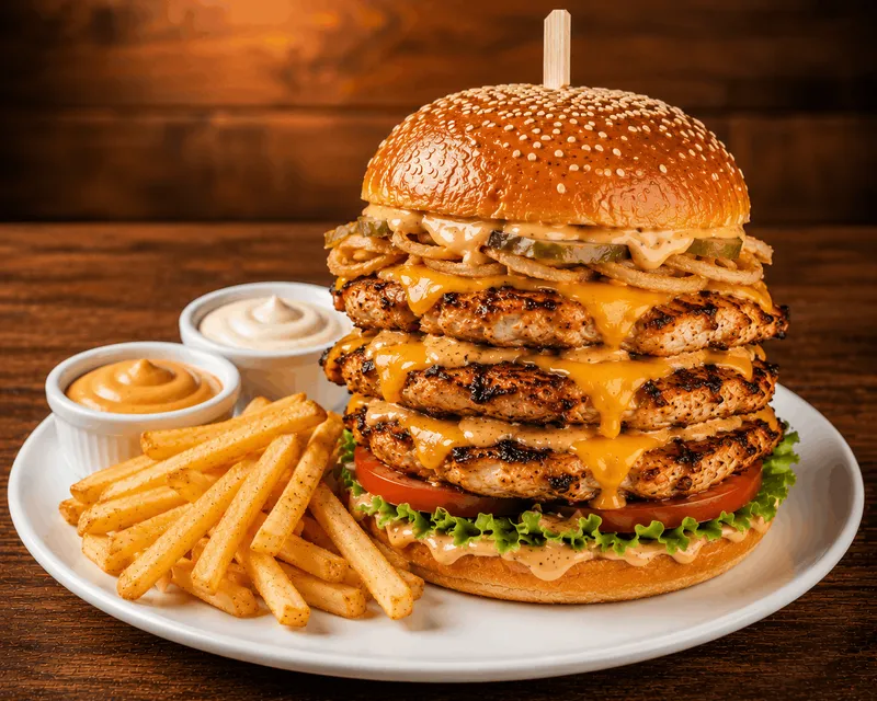 Inji's Special Royal Chicken Burger