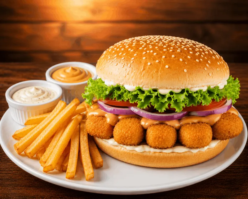Veg Nuggets Burger