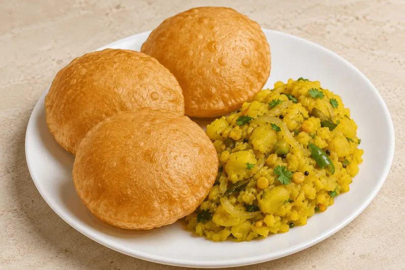 Poori Bhaji (3 Pcs)