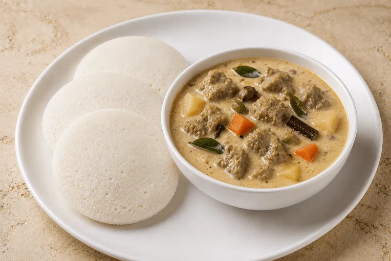 Thattu Idly - Mutton Stew