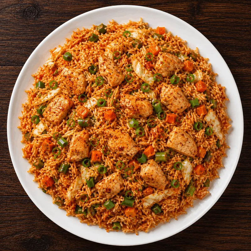 Schezwan Fried Rice (Chicken)